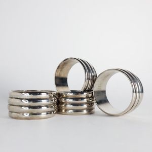 Elegantes Anillos para Servilletas con Diseño de Conchas Marinas, Juego de 6 Piezas, Ideas de Regalo, Accesorios de Mesa, Anillos Decorativos para Servilletas con Acabado Espejo para Fiestas y Cenas - Product Image 2