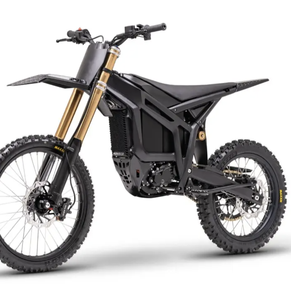 MEJOR OFERTA 2026 Motocicleta Eléctrica Todoterreno >80km/h 72V Negra y Dorada con Horquillas Delanteras y Cadena - Product Image 4
