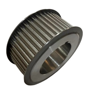 Polea de Transmisión de Alto Torque 50T 8MGT, Polea 8M HTD GT2, Ancho de Correa Personalizado, Diámetro Interior Personalizado, Dientes Personalizados, Diámetro del Buje, Brida con Chaveta - Product Image 1