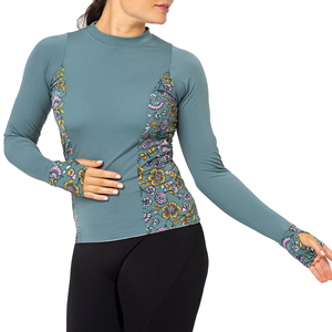 Camisetas Deportivas Hivo de Alta Calidad y Estilo Vintage para Mujer, Transpirables, con Estampado Digital, Manga Larga, 180g, Poliéster - Product Image 2