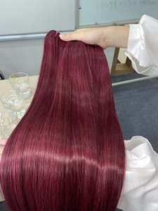 สีที่กําหนดเอง 12A เกรดที่ขายดีที่สุดราคาที่แข่งขันกระดูกตรงผมมนุษย์ต่อผมวิกผมไร้กาวผมมนุษย์ - Product Image 4