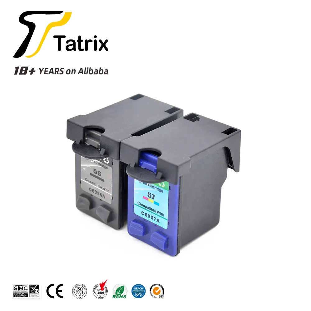 Картриджи Tatrix 56 57, восстановленные, цветные картриджи для HP PSC 1315 Photosmart 7960 PSC 1350 Cartucho