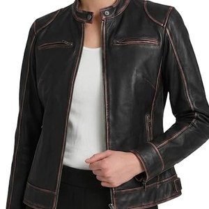 Chaqueta de Cuero para Mujer, Último Diseño, Precio Razonable, Calidad Premium, Chaqueta de Cuero para Mujer Más Vendida - Product Image 5