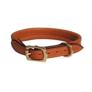 Collier en cuir fait à la main de haute qualité en forme de chien Design Top Fournisseur Grossiste Fabricant Disponible dans toutes les tailles Motif solide - Product Image 2