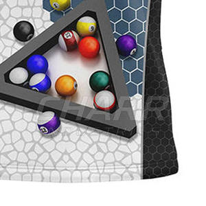 Polo de billard personnalisé avec impression par sublimation, maillot d'équipe pour les matchs, absorbant la transpiration, pour les joueurs de billard - Product Image 5
