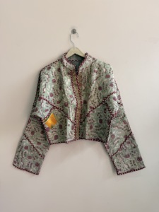 Assorted Lot Of Reversible Indian Kantha Jacket Indian Handmade <b>Vintage</b> Boho Short Coat For Women - Product Image 4