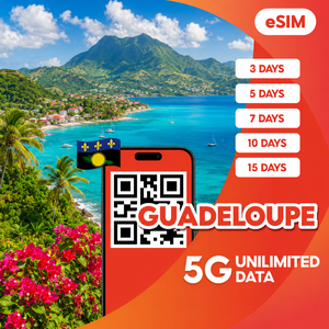 ซิมอิเล็กทรอนิกส์ Grenada 2GB ใช้ได้ 15 วัน หรือ 3GB/5GB ใช้ได้ 30 วัน แบบเติมเงิน ข้อมูล 4G/5G สำหรับการเดินทาง พร้อมการเปิดใช้งานด้วยคิวอาร์โค้ดทันที - Product Image 1