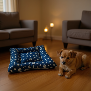 Ensemble de trois pièces pour lit d'animal Yommy, tapis pour chien en coton, M L XL, base imperméable antidérapante - Product Image 3