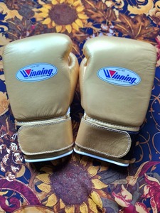 Équipement de boxe Winning Sparring, directement de l'usine, gants de boxe en cuir faits main avec lacets, gants d'entraînement Winning. - Product Image 5