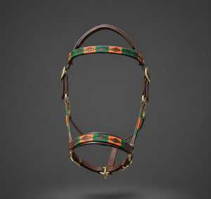 Cabestro de Cuero Profesional para Caballos, para Entrenamiento de Polo, Resistente, Ajustable, con Narquileras Acolchadas y Duraderas - Product Image 4