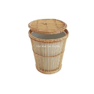 Cesta de Lavandería Multifuncional Hecha a Mano de Mimbre y Fibra Natural con Personalización para Dormitorio, Baño y Sala de Estar - Product Image 1