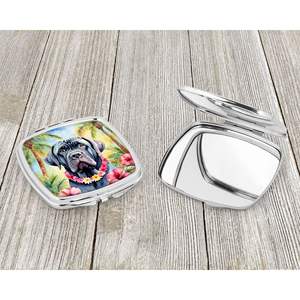 Neapolitan Mastiff Luau Compact <b>Travel</b> <b>Makeup</b> <b>Mirror</b> Portable Folding Handheld Design Gift for Women and Girls - Product Image 3