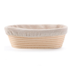 Natural Rattan Proofing <b>Basket</b> Round Banneton <b>Bread</b> Dough Fermentation <b>Basket</b> With Linen Liner Sourdough Baking Tool - Product Image 6