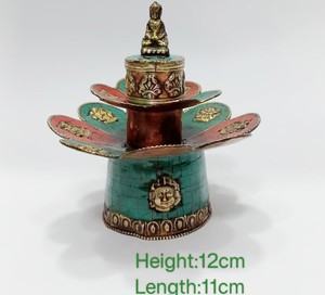 Asthamangal Gift & Craft - Quemadores de Incienso Tibetanos de Metal Multicolor - Duraderos y de Larga Duración para Uso en Todas las Estaciones - Product Image 3