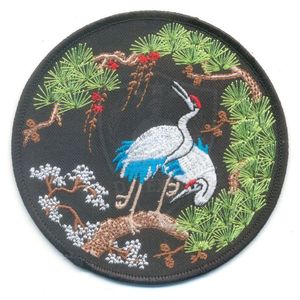 Circular Embroidered <b>Patches</b> With Mountain Forest Sun Beach Scenes <b>Sew</b>-<b>On</b> Fabric Appliques For Clothing Decor - Product Image 3