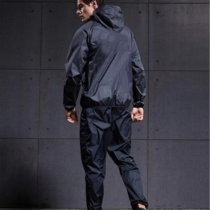 Sauna Suit with Hood Sweat Suit Hot Waist <b>Trainer</b> <b>Waterproof</b> Fitness Gym Running Boxing MMA Heat Trapping MMA Sauna Suits Men - Product Image 6