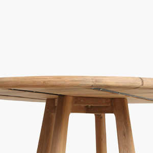 Elegante Mesa de Comedor de Madera de Teca Sólida, Diseño Moderno, Mesa de Madera de Lujo para Muebles del Hogar, Duradera, Impermeable, para Hostelería - Product Image 3