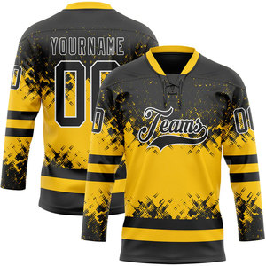 Custom <b>Ice</b> Hockey Jersey Team Uniform Manufacturer Sublimation OEM Sample Production Durable Fabric Elastic Printing - Product Image 1