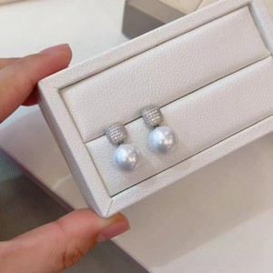 ต่างหูเงินแท้ S925 ประดับมุกน้ำจืดทรงเอเดสัน ดีไซน์หรูหรา สไตล์ดาว ต่างหูห้อยมุกน้ำจืด ดีไซน์อเนกประสงค์ ให้ความรู้สึกเบาสบาย - Product Image 3