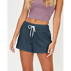 Shorts décontractés pour femmes, 100% coton, molleton, shorts de jogging, entraînement et course à pied, prix bas, shorts de sport pour femmes - Product Image 2