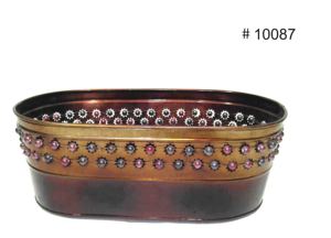 Nouveaux pots de fleurs en métal doré de style américain vintage, jardinières personnalisées faites à la main, jardinières hautes pour la décoration du jardin et de la maison - Product Image 2