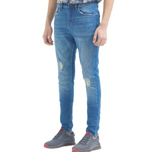 กางเกงยีนส์ผู้ชายทรงหลวม ผ้าหนา ระบายอากาศได้ดี เป็นมิตรกับสิ่งแวดล้อม ดีไซน์ทันสมัย สไตล์สตรีท ทรงตรง เอวกลาง แต่งผ้าแบบแพทช์เวิร์ค ซักแบบสโตนวอช - Product Image 1