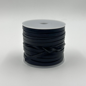 Cordones Planos de Cuero Genuino de 5 mm de Ancho, Cordones Premium para Zapatos, Botas, Zapatillas Deportivas, Duraderos, Flexibles, Resistentes, de Repuesto, 10 m - Product Image 1