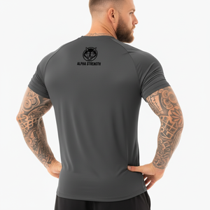 Camiseta Deportiva de Secado Rápido para Hombre, 100% Poliéster/Spandex, Logotipo Frontal, Transpirable, 180g, para Verano, Corte Ajustado, Meeroos Industries - Product Image 3