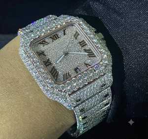 นาฬิกาเพชรโมอิสซาไนต์ VVS แบบ Iced Out ดีไซน์ทนทาน เหมาะสำหรับใช้ในชีวิตประจำวันและการเดินทางเพื่อธุรกิจ ราคาสุดคุ้ม - Product Image 2