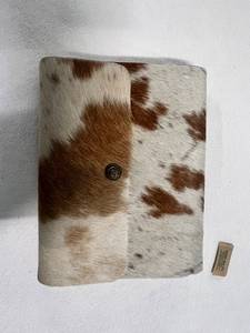 Carnet en cuir véritable Hairon avec papier vintage blanc cassé, couverture rigide faite à la main, idéal pour personnalisation de marque - Product Image 5