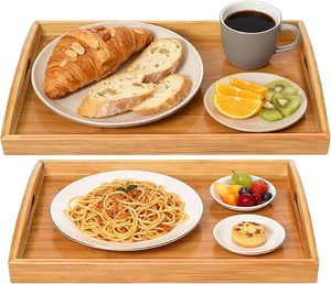Reliable Manufacturer Imported Wooden Serving Tray With Natural Wood Texture For Stylish Food And Beverage Presentation - Product Image 6