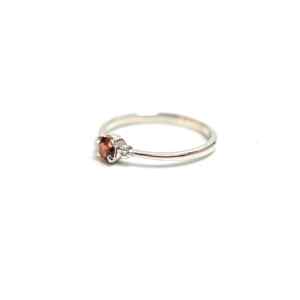 <b>Garnet</b> 925 Sterling <b>Silver</b> Luxury Engagement Wedding Anniversary <b>Ring</b> January Birthstone Gemstone for Her Party Gift - Product Image 5