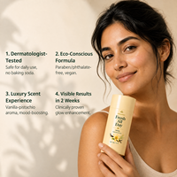 Déodorant longue durée à la vanille fraîche, stick corporel anti-transpirant parfumé, marque privée, vente en gros, OEM, ODM