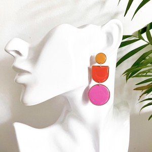 Boucles d'oreilles en résine faites à la main, finition haute brillance, prix d'usine en gros - Product Image 1