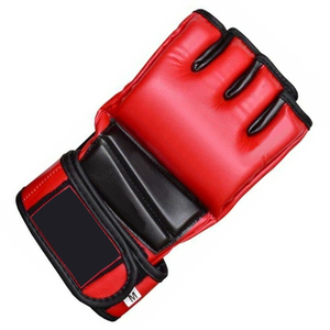 Guantes de MMA de Medio Dedo con Soporte de Muñeca Ajustable con Cierre de Velcro, Ligeros, para Entrenamiento de Boxeo, Unisex - Product Image 4