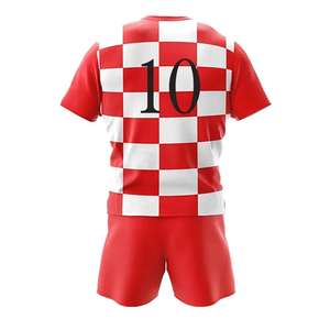 Maillot de rugby personnalisé, t-shirt imprimé par transfert thermique, respirant, 100% polyester, maillot de rugby à manches courtes - Product Image 2