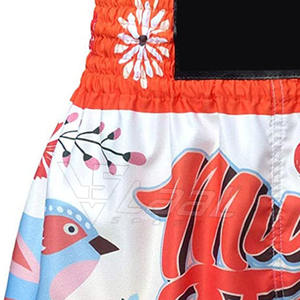 Nuevos Pantalones Cortos de Muay Thai para Hombre en Color Sólido, Servicio OEM, Venta al Por Mayor, Pantalones Cortos de Muay Thai Hechos a Medida - Product Image 4