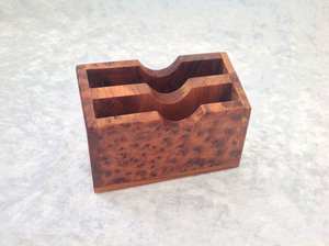 Tarjetero de Madera con Logotipo Personalizado |   Soporte de Escritorio de Madera Maciza |   Regalo Promocional de Oficina - Product Image 2