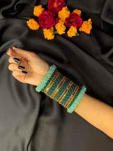 Low MOQ Churi <b>Bangles</b> Sets <b>Women</b> Elegant Style Indian Handcrafted <b>Silver</b> Plated High-grade Churiyan <b>Bangles</b> Jewelry <b>for</b> Wedding - Product Image 2