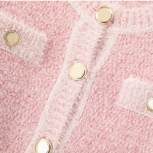Pulls en maille pour femmes, OEM, haute qualité, décontractés, chauds pour l'hiver, en polyester/coton, séchage rapide, anti-boulochage, couleur unie, personnalisables, tendance - Product Image 2