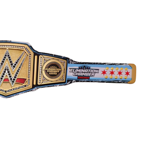 เข็มขัดแชมป์ WWE Elimination Chamber ชิคาโก คุณภาพสูง พร้อมดาวแห่งชิคาโกและโลโก้ WWE - Product Image 3