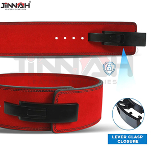 Heavy Duty Cowhide Leather Professional Lightweight Lever Powerlifting <b>Belts</b> For Unisex Lower Back Workout Lever <b>Belts</b> - Product Image 4