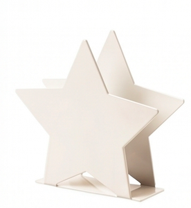 Boîte de rangement de mouchoirs en métal de conception d'étoile enduite de poudre blanche exclusive support élégant accessoire de stockage de décor à la maison de qualité parfaite - Product Image 1