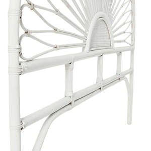 Tête de lit murale en rotin pour chambre à coucher, fabriquée au Vietnam, vente en gros, moderne, en rotin blanc, en forme d'arche, pour lit - Product Image 1