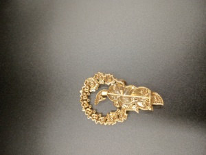 Broche motif paon avec moissanite, bijoux plaqués or, bijoux unisexes, épingles à hijab, broches de luxe - Product Image 4