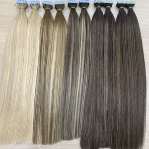 Extensioni per <span class=keywords><strong>capelli</strong></span> 100% <span class=keywords><strong>veri</strong></span> Remy con nastro invisibile a doppia faccia 50/100g, <span class=keywords><strong>capelli</strong></span> umani vietnamiti all'ingrosso - Product Image 3