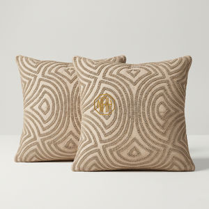 Funda de Almohada Decorativa Premium con Bordado a Mano con Cuentas para Decoración de Interiores de Lujo - Product Image 4