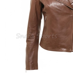 women <b>leather</b> coat <b>Jackets</b> adjustable waist design enhancing shape perfect for autumn <b>winter</b> wardrobe styling <b>Jackets</b> - Product Image 4