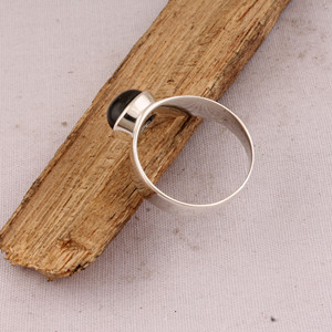 Wholesale 925 Sterling Silver Oval Black Onyx <b>Ring</b> Bezel Set Natural Gemstone Cabochon <b>Plain</b> Band Fine Jewelry Party - Product Image 6