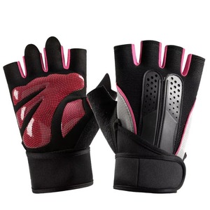 <b>Men</b> Women Gym <b>Gloves</b> Weight Lifting Outdoor Sports Semi Finger Cotton/Polyester/Spandex Quick Dry Four Seasons - Product Image 5